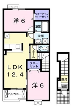 英賀保駅 徒歩35分 2階の物件間取画像